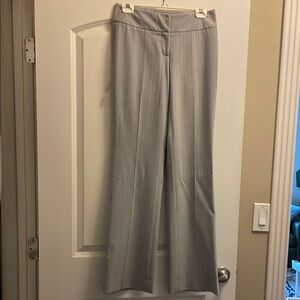 Elegant Gray with blue and white stripe Women's Pants. Size 2.